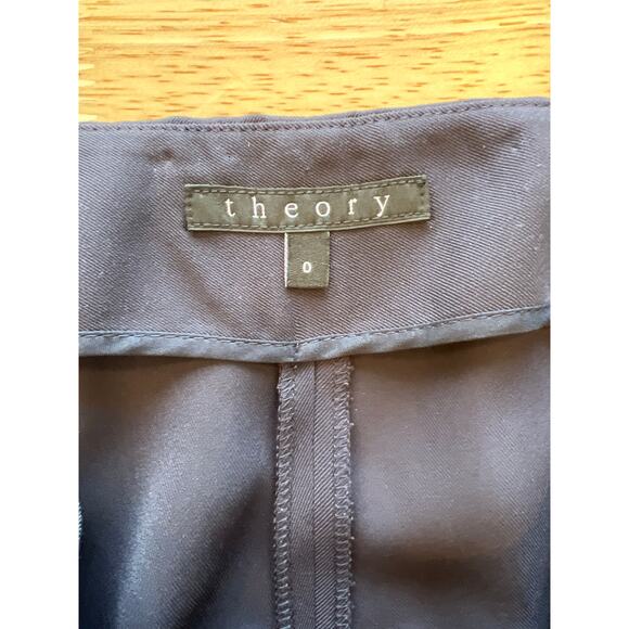 Theory Timba Madera Tapered Leg Pant Navy Women's 0 - Picture 6 of 10